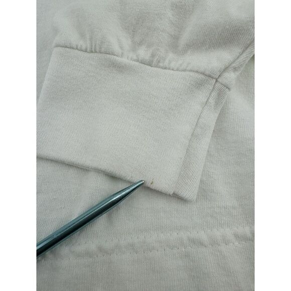 Vintage Large RUSK Beauty Hair Care White Long Sleeve Shirt - Picture 6 of 8